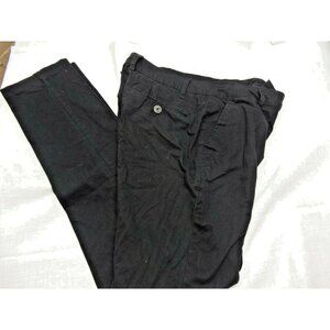 AMP FLAT FRONT BLACK KHAKI CHINO PANTS 30X32